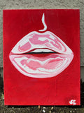 Red Glossy Lips