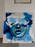 Blue Acrylic Lady