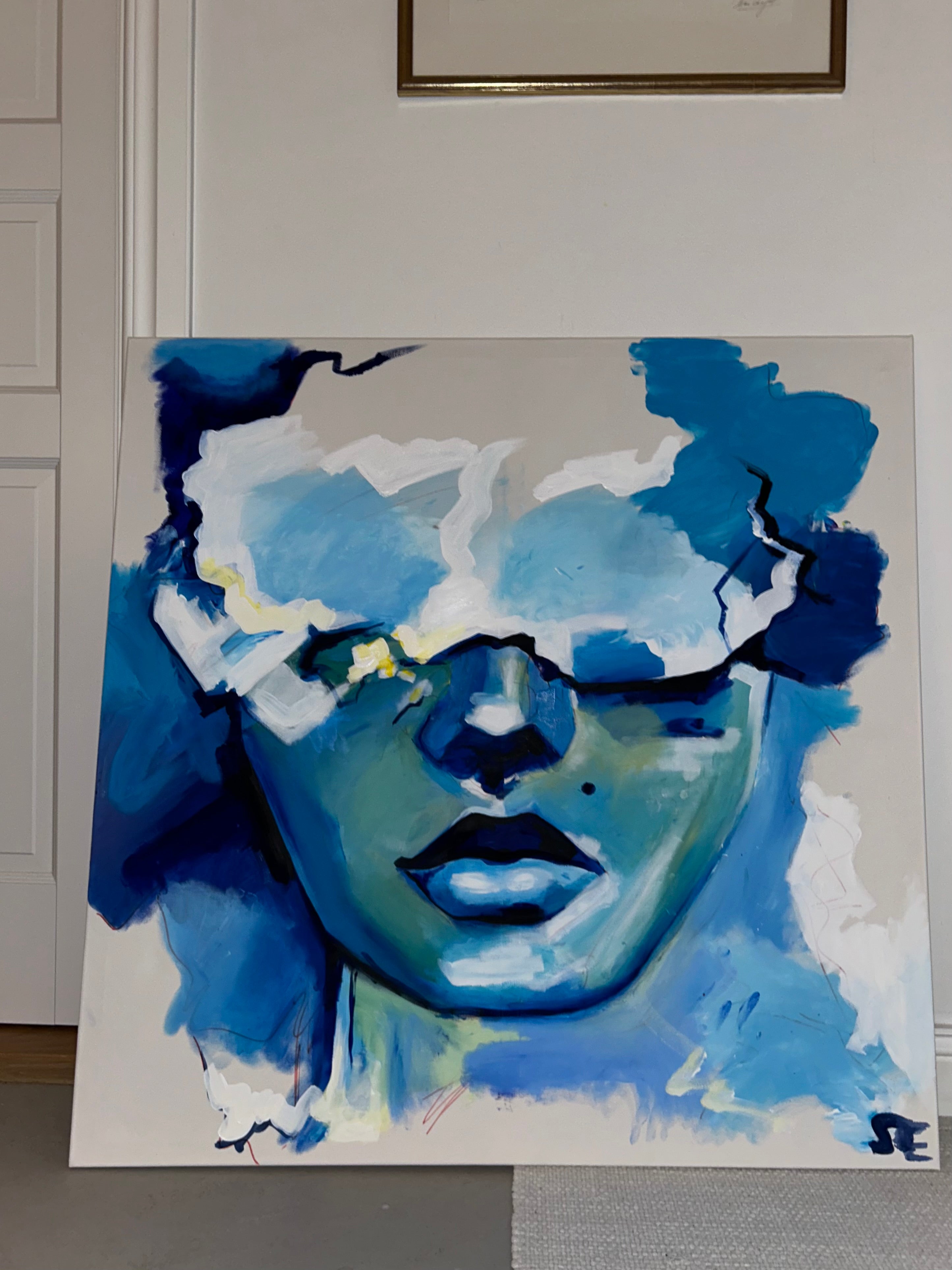 Blue Acrylic Lady